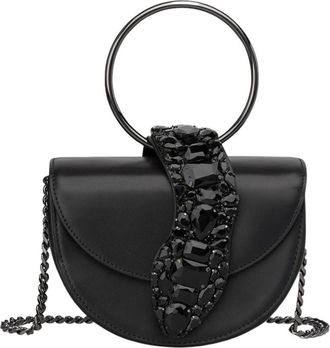 Alma En Pena Slangen handtas - Dames - Handtassen - Zwart - ONE Size - Leer - Tassen