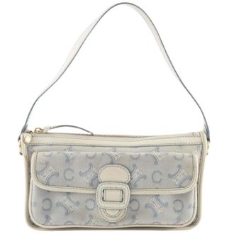 Celine Pre-owned Shoulder Bags, female, Blue, Size: ONE SIZE Pre-owned Macadam Shoulder bag