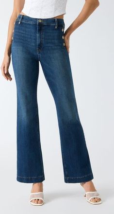 Guess New Faye Flare Jeans in Blue at Nordstrom, Size 26 X 32