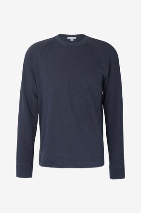 James Perse Rundhals-Sweatshirt aus geflammtem Jersey
