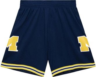 Mitchell & Ness Shorts NCAA Michigan Wolverines 1991 - Blu