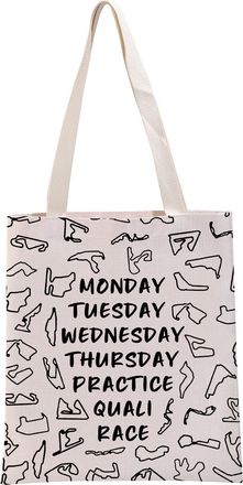 Generic PYOUL Track Outline Inspired Racing Track Tote Bag - Lovers Gift