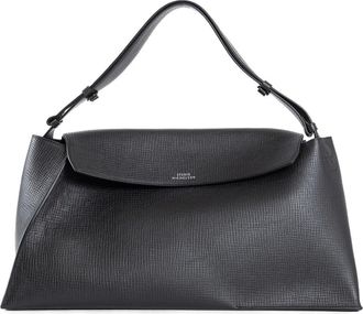 STUDIO NICHOLSON Handbags, female, Black, ONE SIZE, Folded Shoulder Bag in Black Calfskin