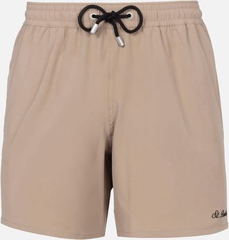 MC2 Saint Barth Beige Classic Stretch Comfort Travel Swim Shorts