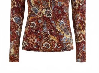 Marie Oliver Womens Long Sleeve Top In Brown/multi Hazel