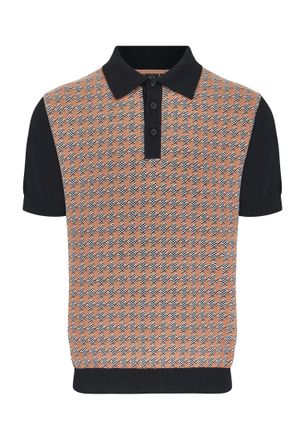 Merc Mens Gascoigne Polo Sweater, Black, XL