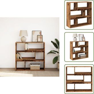 vidaXL Scaffale in legno - vidaXL Libreria/Divisorio Legno Antico 100x33x94,5 cm - Libreria decorativa