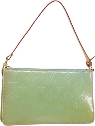 Louis Vuitton Lexington Pochette Monogram Vernis Blue Patent_Leather Bag (Pre-Owned)