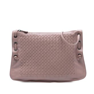 Bottega Veneta Tweedehands Nappa Intrecciato Nodini Crossbody
