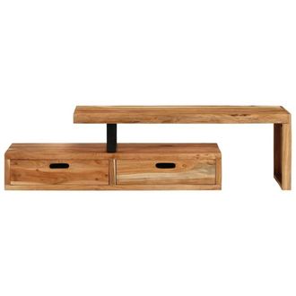 Berkfield Home TV Stand Solid Wood Acacia in Brown