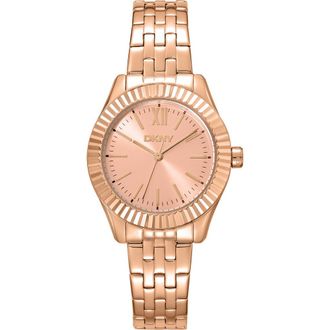 DKNY L 017-2 Bracelet Watch in Pink/Rose Gold at Nordstrom