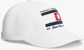 Tommy Hilfiger Mens Embroidered Summer Graphic Baseball Cap - White