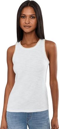 Tommy Bahama Ashby Isles Crochet Stitch Tank Top Womens Clothing White : LG (US 12-14), Cotton/Spandex
