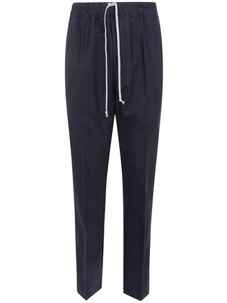 Rick Owens Pants Drawstring Slim Long Trousers