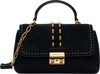 Michael Kors Tassen, Dames, Zwart, ONE Size, Su&egrave;de, Tribeca Studded Top-Handle Satchel