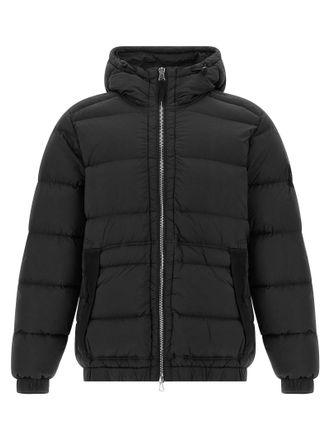 Stone Island 4100040 Seamless Tunnel Nylon Down-Tc Puffer Jackets Nero-Uomo
