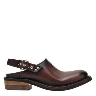 Miu Miu Flat Sandals, female, Brown, Size: 8 1/2 US Sabot