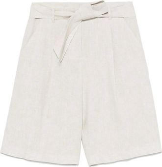 Eleventy Shorts con glitter - Toni neutri