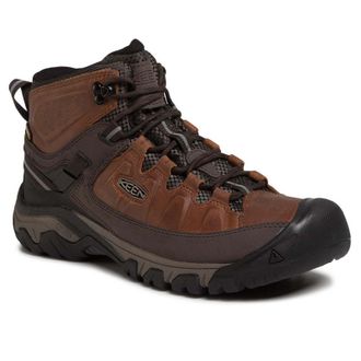 Keen Targhee III Leather Mens Ankle Boots - UK 8 - US 9 Men - EU 42 - Chesnut Mulch - Size:UK 8