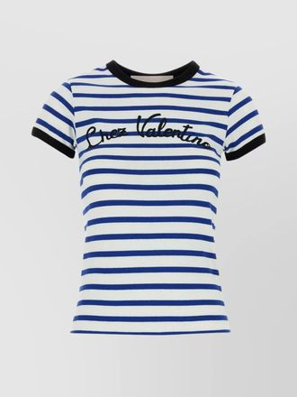 Valentino Garavani embroidered logo cotton t-shirt