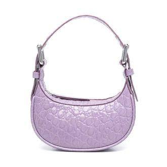 by FAR Mini Soho Crocodile-Embossed Shoulder Bag - female - By FAR - Handbags - Purple - ONE SIZE - Bags