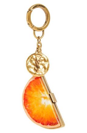 Saint Laurent Orange Key Ring in Orange Multicolor at Nordstrom