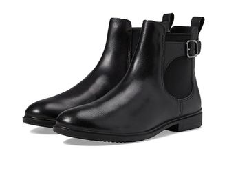 Ecco Dress Classic Chelsea Buckle Ankle Boots Womens Boots Black : EU 41 (US Womens 10-10.5) M, Leather