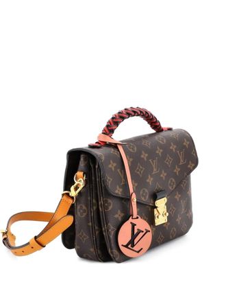 Louis Vuitton Borsa a tracolla Metis in tela con monogramma e pelle con manico intrecciato - Marrone