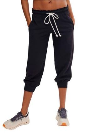 Free People FP Movement Flutter Crop Joggers in Black at Nordstrom Rack, Size X-Small