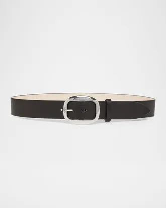 Isabel Marant Dara Large Buckle Leather Belt