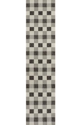 Jonathan Y Designs Darcy Traditional Geometric Bold Gingham Indoor/Outdoor Area Rug in Black/cream at Nordstrom, Size 5Ft 0In X 8Ft 0In
