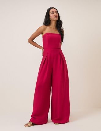 Nobody's Child Pink Bandeau Rory Jumpsuit