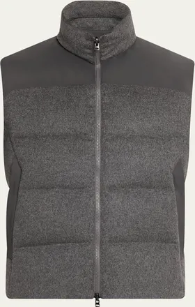Sease Mens Insulated Cashmere Reversible Vest