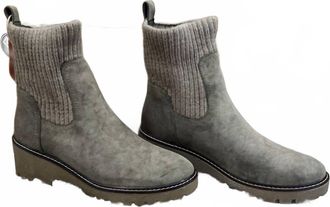 Mia Shoes Womens Kara Sweater Boot In Khaki