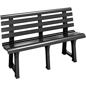 Progarden Homemaison - Banco Resina Antracita Orchidea 145x49x74 Cm