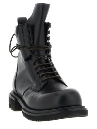 Rick Owens Mens Black Calfskin Chelsea Boots