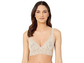 Hanky Panky Signature Lace Crossover Bralette 113 Womens Bra Chai : XS, Lace/Nylon/Spandex