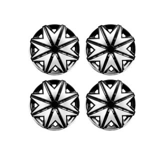 OEM Tapacubos De Acero Inoxidable, Juego De 4, Estilo Hx De 15 Pulgadas