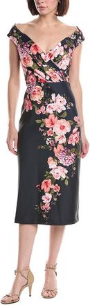 Eliza J Sleeveless Printed Midi Dress