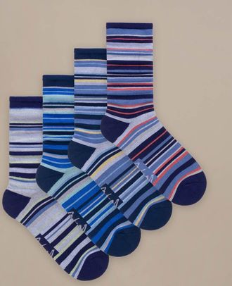 BAM Mens Everyday Socks - 4 Pack - UK Size 12-14