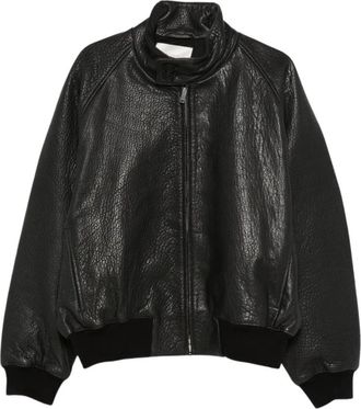 STUDIO NICHOLSON Over Jacket - Heren - Bomber jackets - Zwart - L - Leer - Jassen