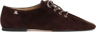 Kazar Bruine su&egrave;de ballerinas met zachte bovenkant - Dames - Veterschoenen - Bruin - 37 EU - Su&egrave;de - Schoenen