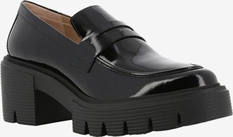 Stuart Weitzman Lackledermokassins mit gezahnter Sohle Soho