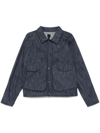 _J.LAL_ Mantle denim jacket - men - Cotton/Wool/Polyamide/Polyester/Cotton - S - Blue