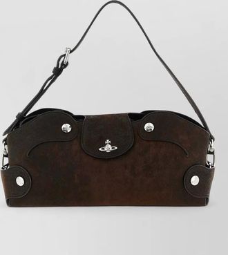 Vivienne Westwood wilma suede shoulder bag clutch strap