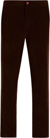 Kiton Corduroy Broek Eigentijdse Stijl - Heren - Slim Fit Broeken - Zwart - 3XL - Broeken