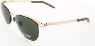 Mykita NO1 SUN-KAREN-GLOSSY GOLD Green Oval Unisex Sunglasses NO1 SUN-KAREN 013 52