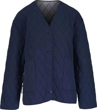 AG - Adriano Goldschmied Giacca Sally con scollo a V - Blu