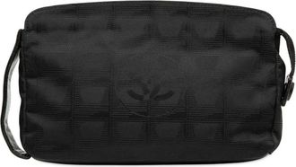Chanel 2000-2002 New Travel Line Nylon Wristlet clutch bag - Nero