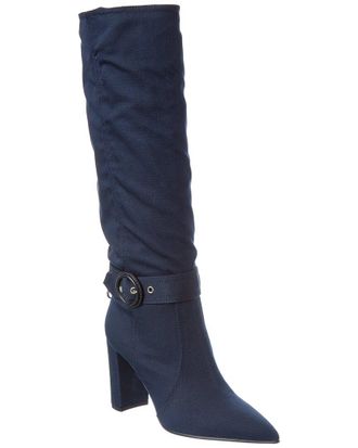 Gianvito Rossi Sanders 85 Gabardine Knee-High Boot